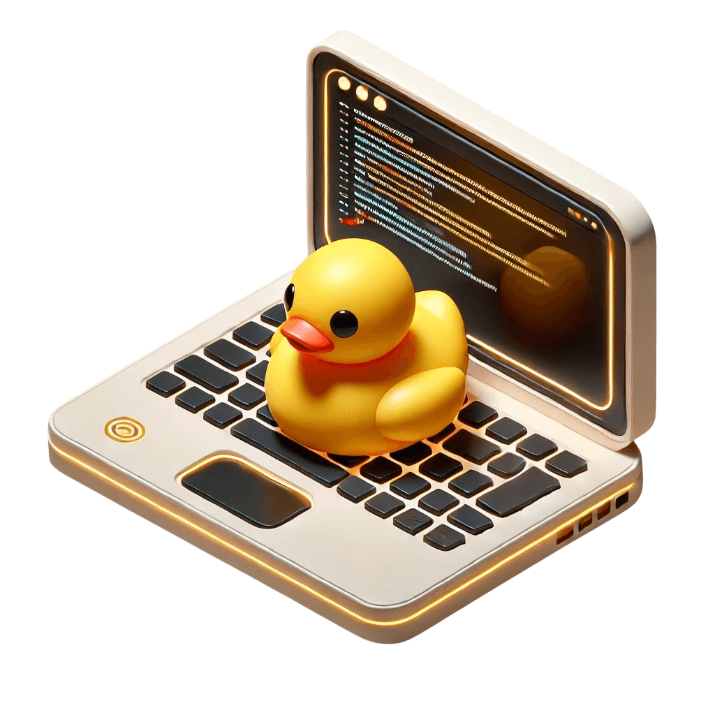Rubber Duck in a Laptop